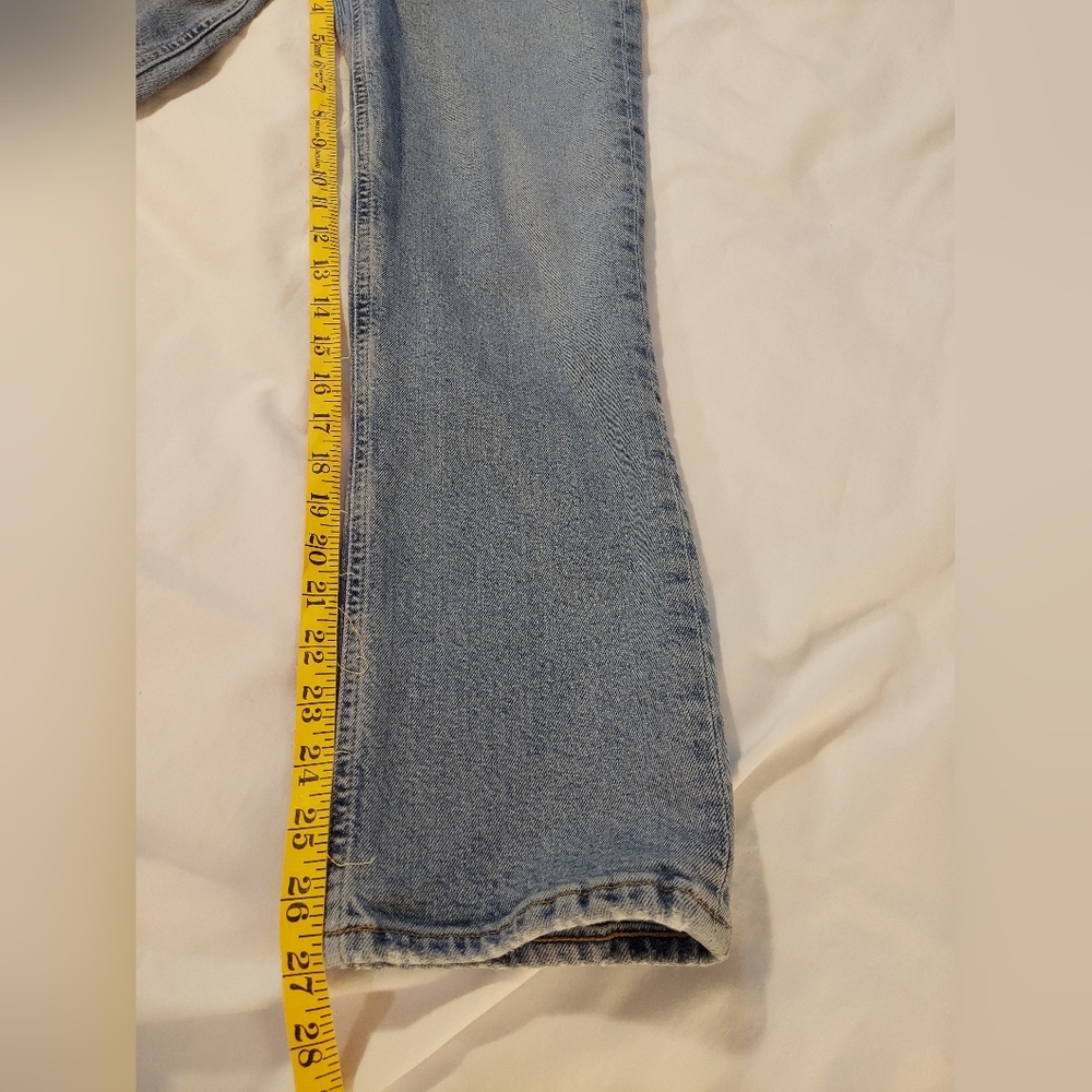 Agolde Wilder Light Wash Straight Leg Cropped Jeans - 27 - GUC - Picture 8 of 10